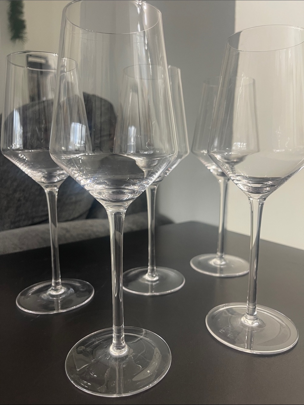 Zwiesel Glas Pure White Wine Glass, Clear Glass Stemware (Set of 5)